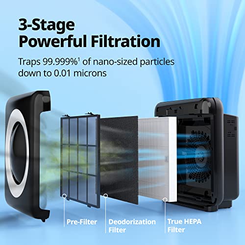 HEPA Air Purifier with Air Quality Monitoring and Auto Mode H968730
