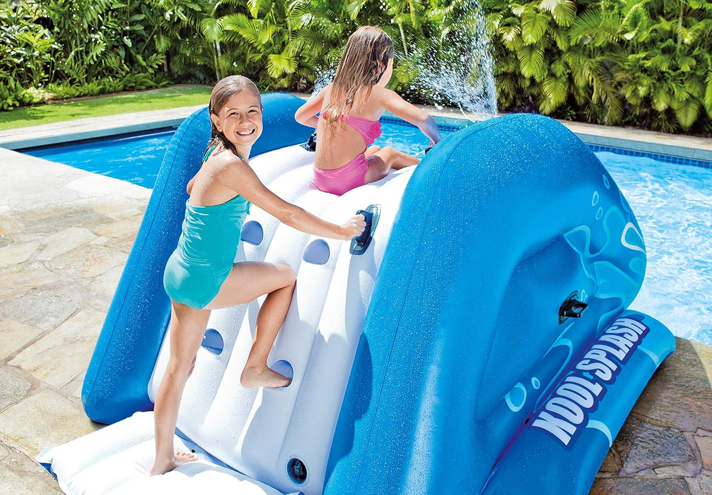 Inflatable Play Center Swimming Pool Water Slide with Sprayers M236