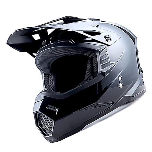 Adult Motocross Helmet Full Face Racing Style Matt Black U258