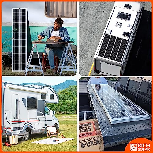 250 Watt 12 Volt Monocrystalline Solar Panel for RV Trailer Camper Marine Off Grid M571760
