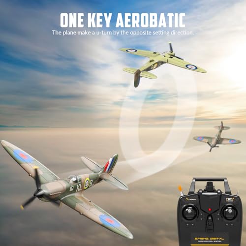 RC Plane 3 Channel Remote Control Airplane Fighter Toy, 2.4GHz 6-axis Gyro, Easy to Fly for Adults Kids Beginners Q215470