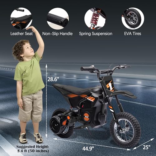 Kids Electric Dirt Bike 250W Off-Road Motorcycle Z852125