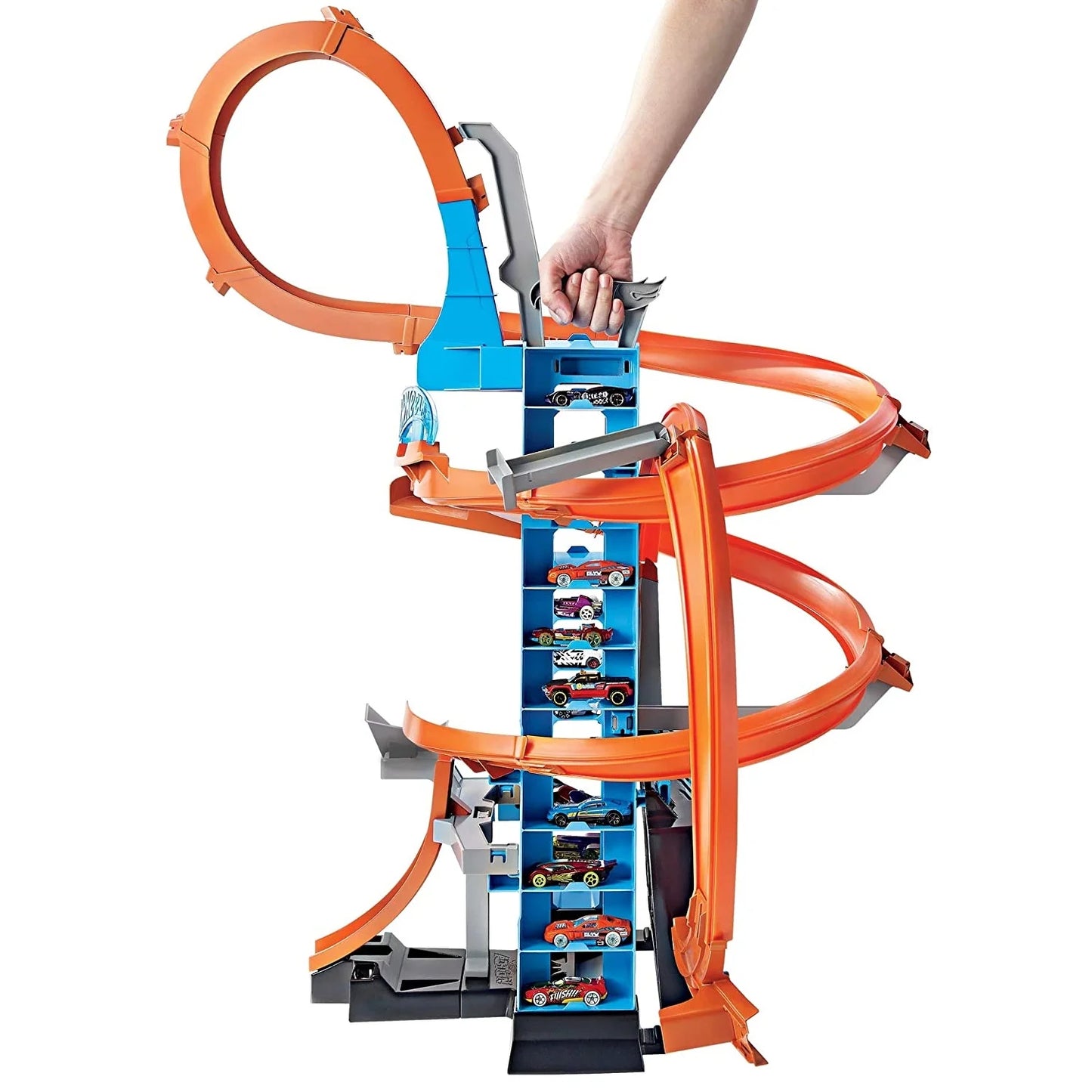 Action Sky Crash Tower Track Motorized Racing Playset I81629