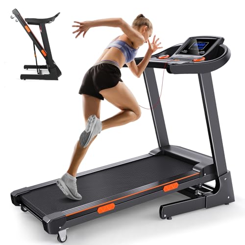 Treadmill for Home, 15% Auto Incline Treadmill, 3.5 HP Folding Treadmill with Wide Belt for Walking and Running, 320 lb Capacity