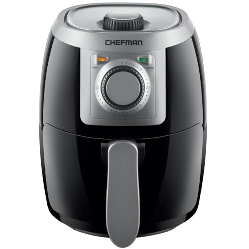 2 Qt Mini Air Fryer with Digital Timer and Nonstick Basket D4952