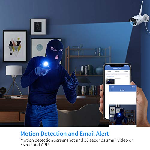 Wireless Security Camera System, 4K NVR, 4Pcs 3MP Night Vision WiFi Cameras D47166
