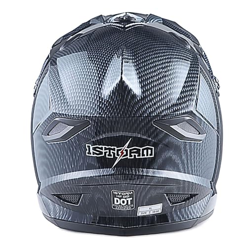 Adult Motocross Helmet Full Face Racing Style Matt Black U258