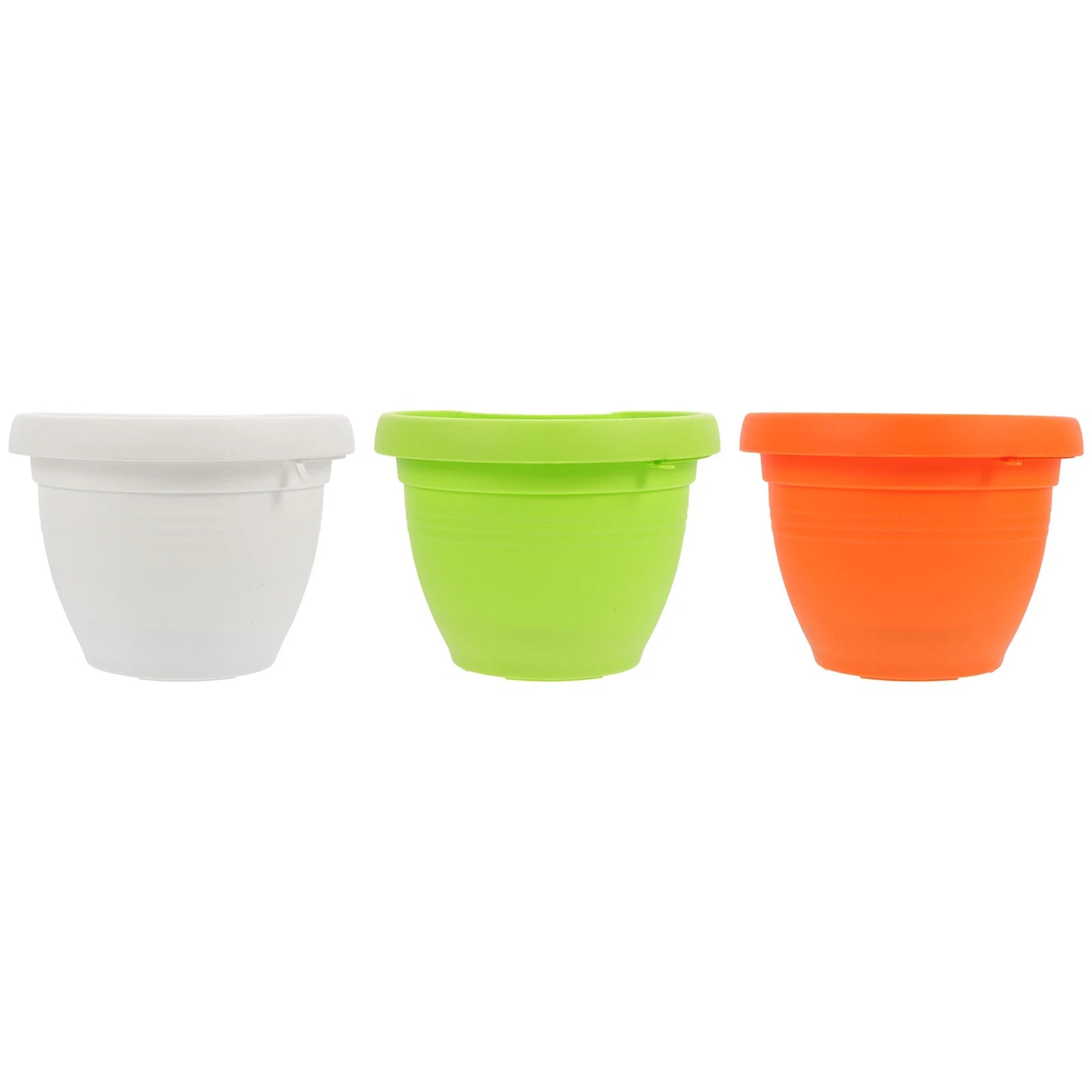 3 Pcs Hanging Flower Pots Drain Pipe Basket W85647