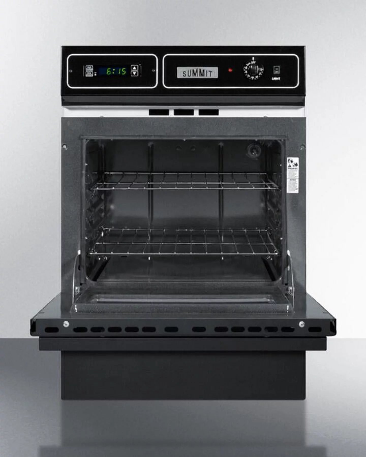 220V 24 in. Single Electric Wall Oven - Black Glass R838