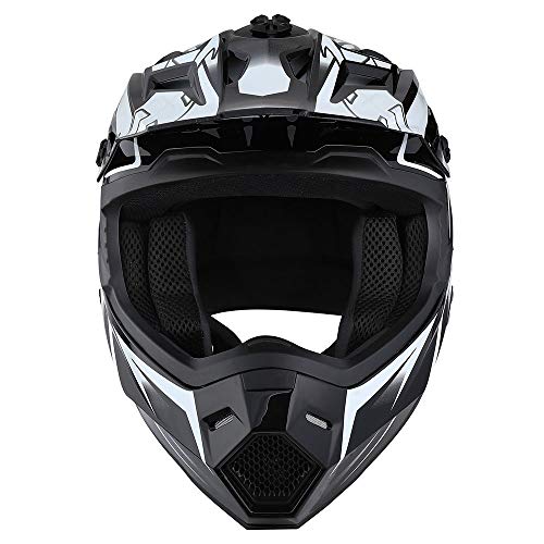 Adult Motocross Helmet Full Face Racing Style Matt Black U258