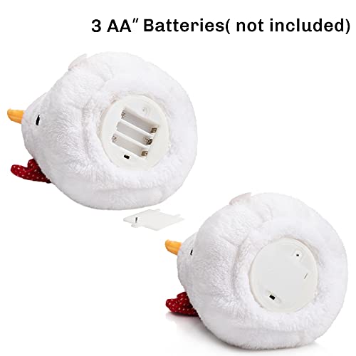 Animated Christmas Snowman Plush with LED Lights Musical Toy K182254
