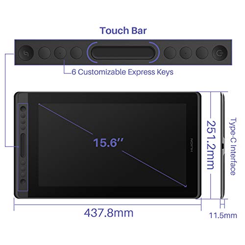 Graphics Drawing Tablet with Screen 13.3 inch Pen Display with Stand T134239