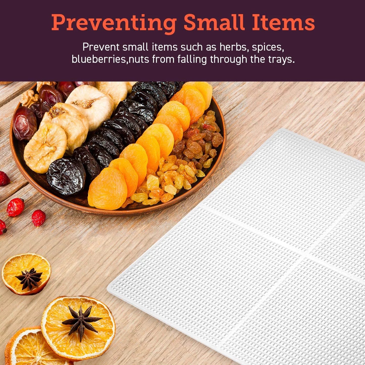 Food Dehydrator Machine with 6 Stainless Steel Trays, Digital Timer, and Temperature Control Q309274