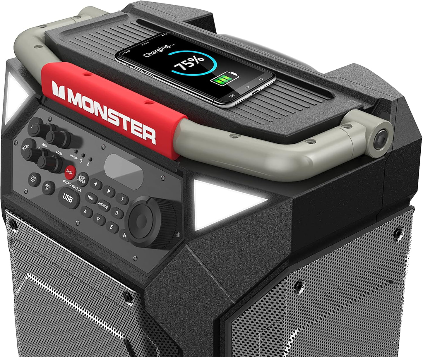 Portable Wireless Speaker, 200W, 100-Hour Playtime, IPX4 Water Resistant V1051