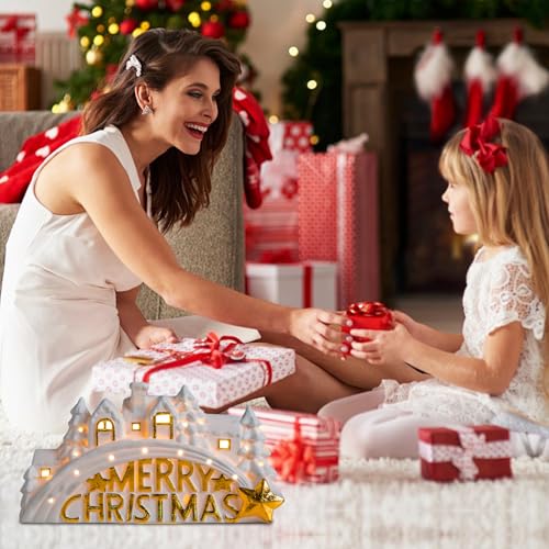 Christmas Ceramic Post Office Decoration with Lights V373655