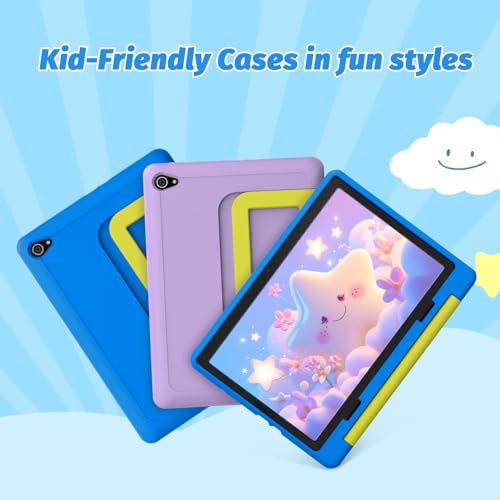 Kids Tablet 10 inch Octa-Core with Case, 64GB Expandable, Parental Control, Dual Camera, WiFi I23112