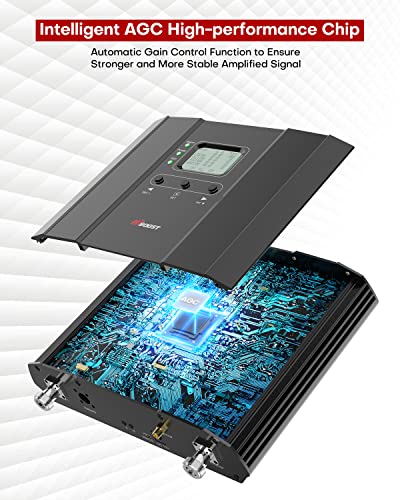 Cell Phone Signal Booster, 8000 sq ft Coverage, 2 Indoor Antennas, 4G 5G LTE P857652