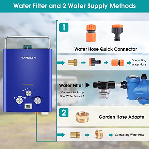 Portable Propane Water Heater for RV Camping Shower Q26116