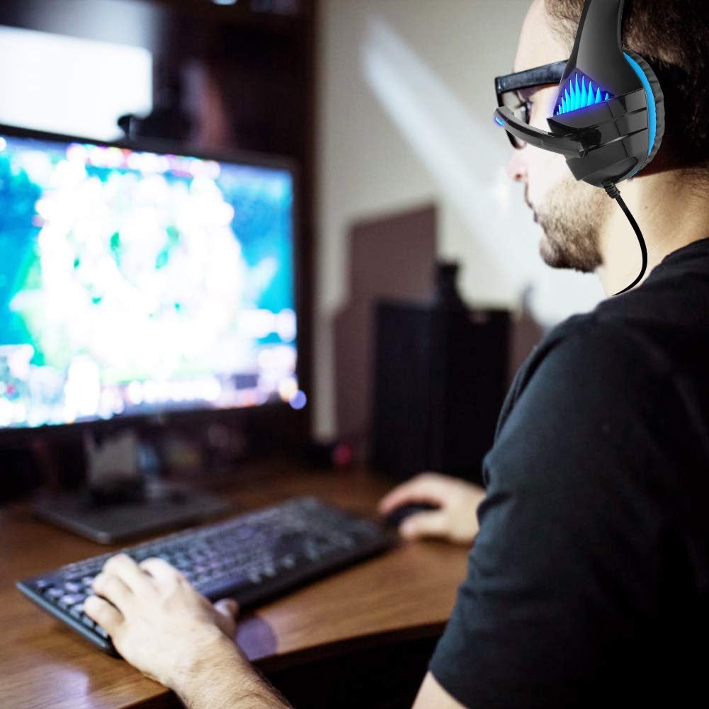 Gaming Headset with Noise Cancelling Mic for Xbox, PS4, Switch, PC R4023