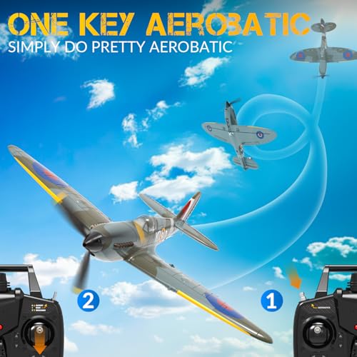 RC Plane 3 Channel Remote Control Airplane Fighter Toy, 2.4GHz 6-axis Gyro, Easy to Fly for Adults Kids Beginners Q215470