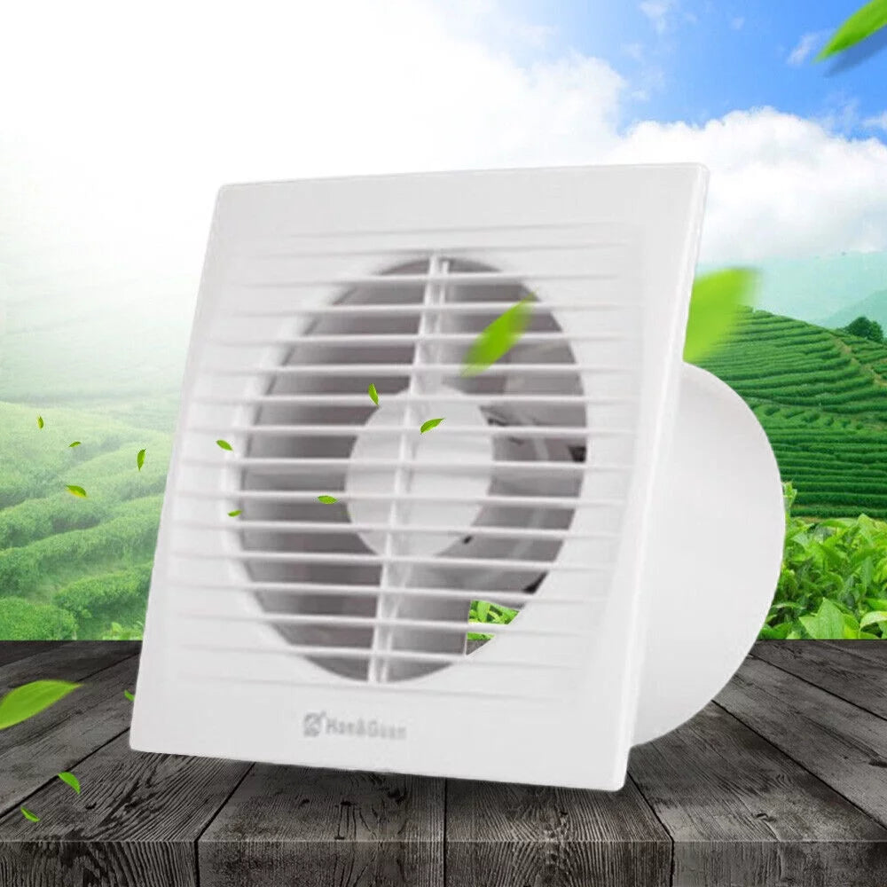 6''  Wall Mounted Exhaust Ventilation Fan Air Vent Extractor for Bathroom Toilet, Ventilation Extractor Silent Exhaust Fan Blower Wall Mounted Bathroom Toilet