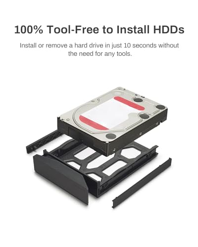 4-Bay USB 3.2 Gen2 Type-C External Hard Drive Enclosure, Hot Swappable, Diskless O583