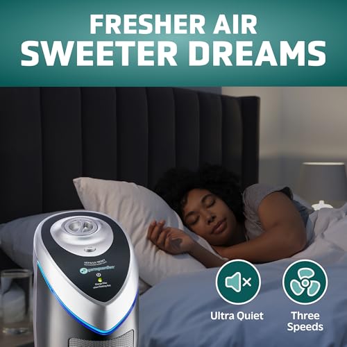 Air Purifier with HEPA Filter for Large Rooms, Removes Smoke, Pet Dander, Pollen, and Odors E469