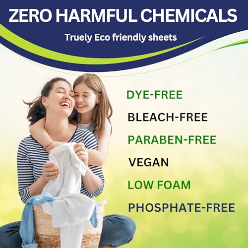 Laundry Detergent Sheets, Fresh Linen, 120 Loads I1328