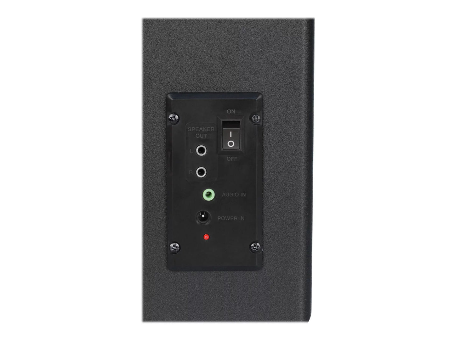 Computer Speakers with Stereo Sound and Green LED Glow I7798