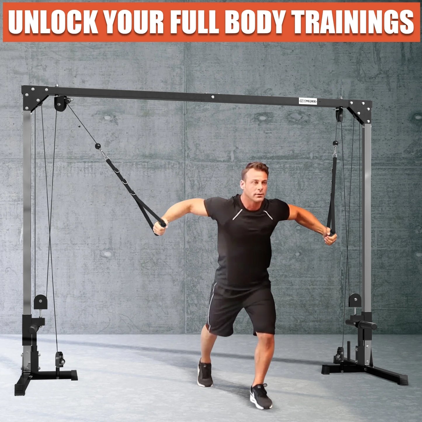 Dual Pulley Cable Machine for Home Gym W471