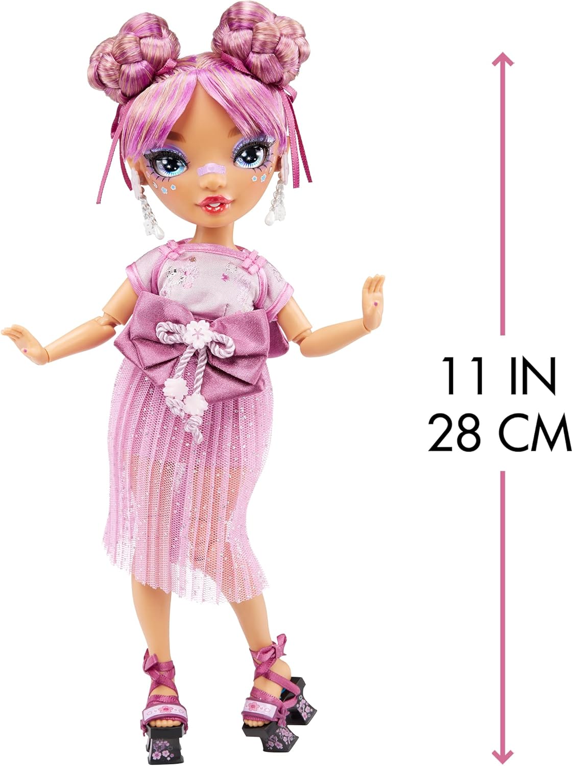 Mauve Purple Fashion Doll with 2 Designer Outfits and Accessories I8104