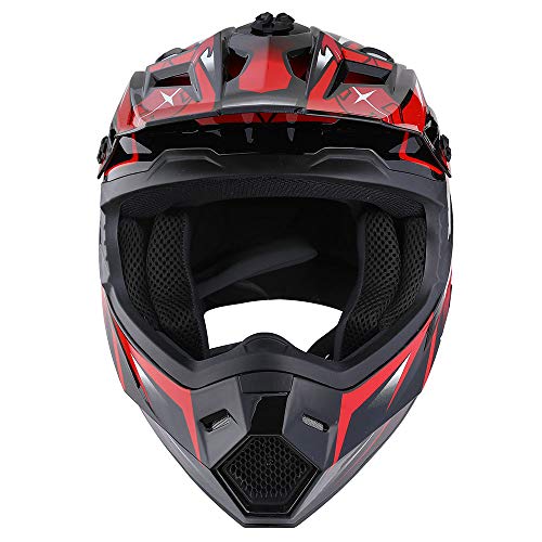 Adult Motocross Helmet Full Face Racing Style Matt Black U258