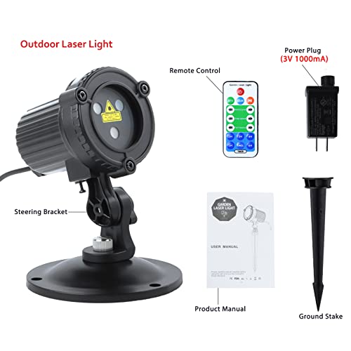 Christmas Laser Lights Outdoor Garden Projector with Moving RGB Waterproof G2323