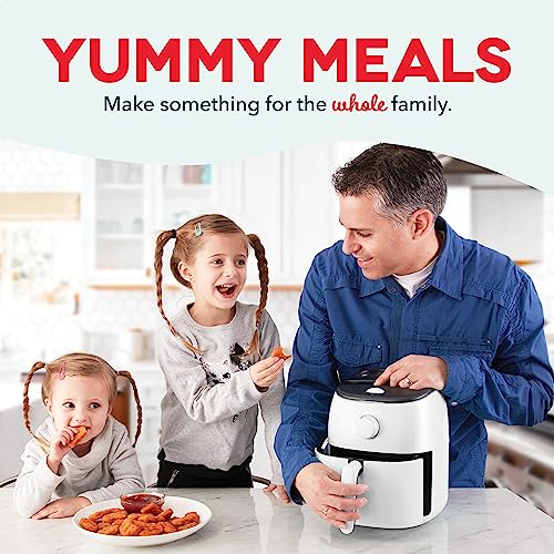 Electric Air Fryer Oven, 2.6 Qt., Grey, Compact, Auto Shut Off, 1000-Watt L764