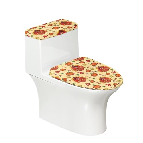 Christmas Toilet Lid and Tank Cover Set for Bathroom Decor Q334993