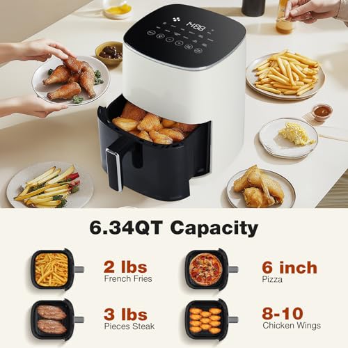 Air Fryer 6 Quart with Window, 12-in-1, 400F Grey U565