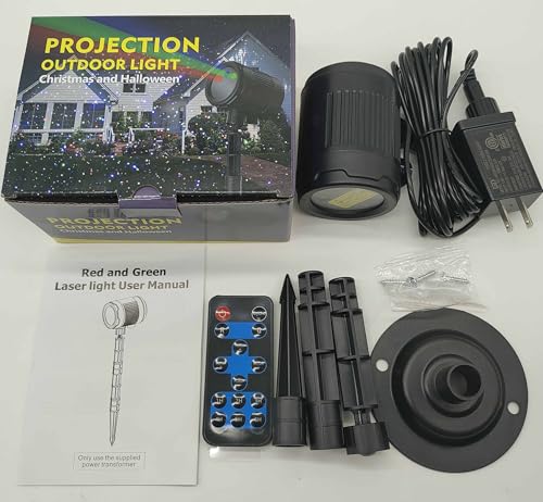 Christmas Laser Projector Light Outdoor, RGB Firefly Moving Lights, IP65 Waterproof for Garden Yard Party Decor W6136