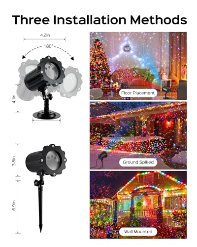 Christmas Projector Lights Outdoor with Remote Control A7993