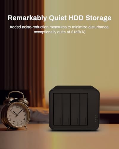 4-Bay USB 3.2 Gen2 Type-C External Hard Drive Enclosure, Hot Swappable, Diskless O583