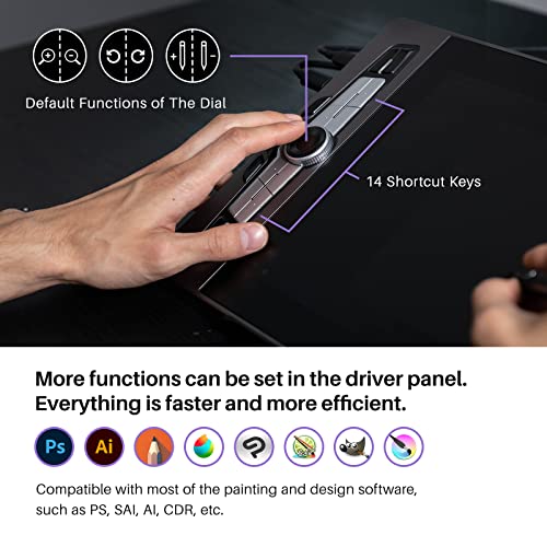 15.6 Inch Graphics Drawing Tablet with Screen Full-Laminated Display X781