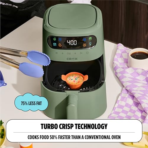 8 QT Digital Air Fryer with Touch Screen and TurboCrisp Technology F231