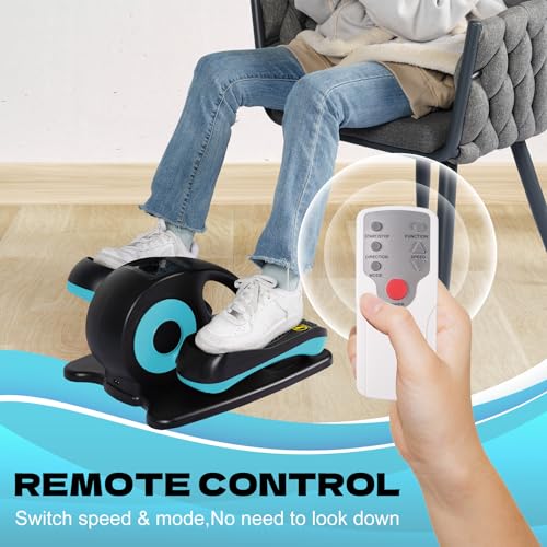 Under Desk Elliptical Machine, Seated Leg Exerciser with Remote Control V886521