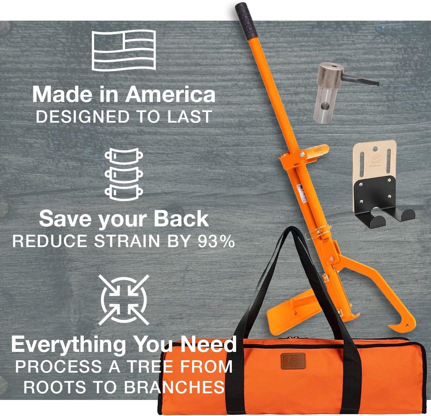 3-in-1 Forestry Multitool with Holster, Pickaroon Attachment, and Carry Bag U103