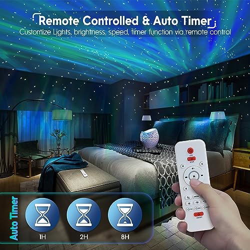 Star Projector with Bluetooth Speaker and White Noise for Bedroom U548539