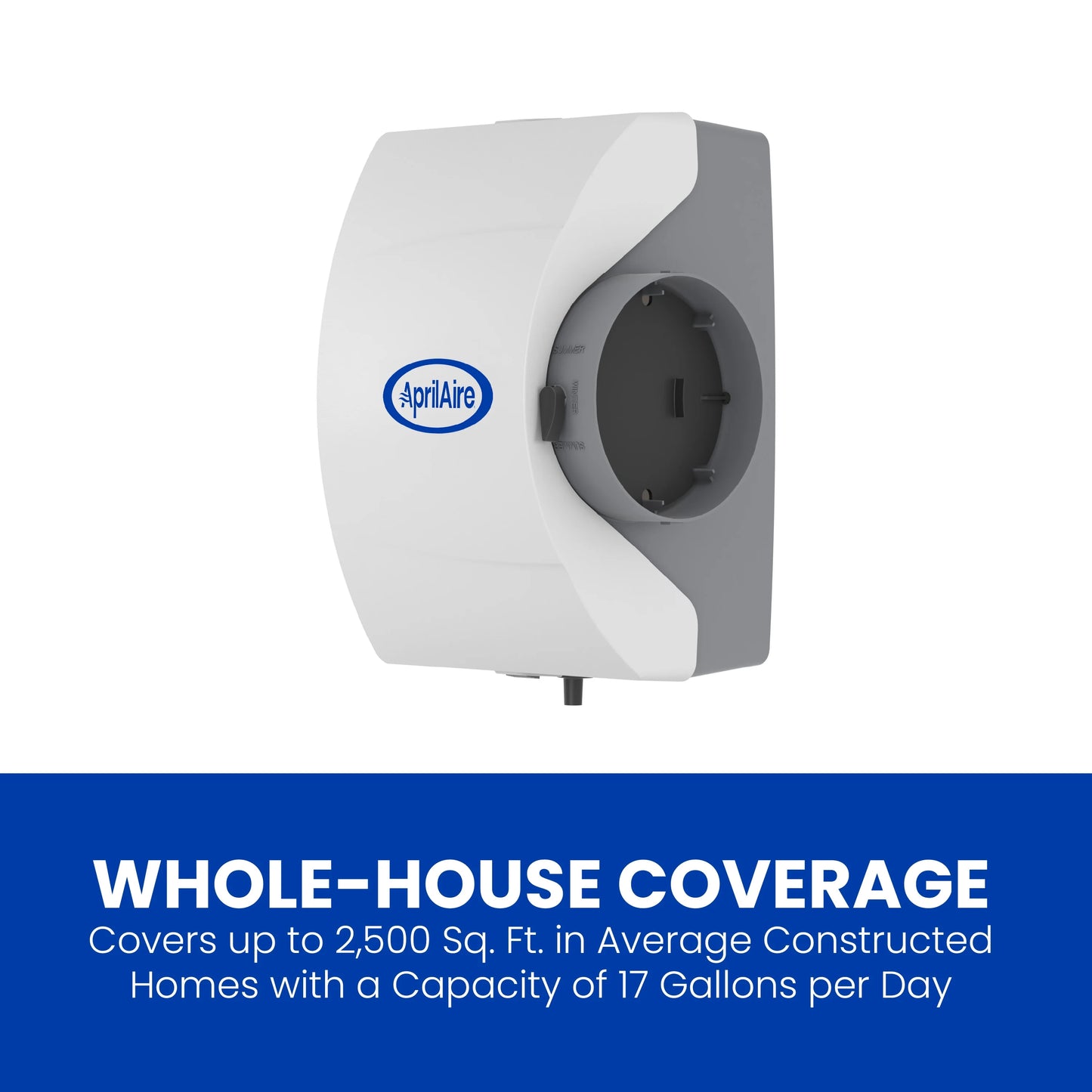 Whole-House Humidifier - Manual - Large Capacity for Homes up to 4,000 Sq. Ft. X4637