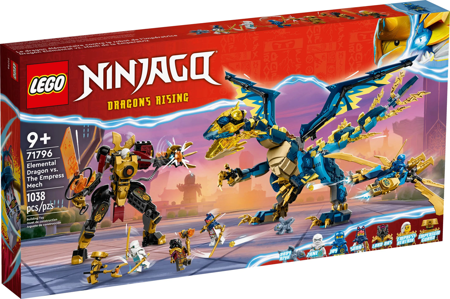 Elemental Dragon vs. The Empress Mech Building Toy Set K76975
