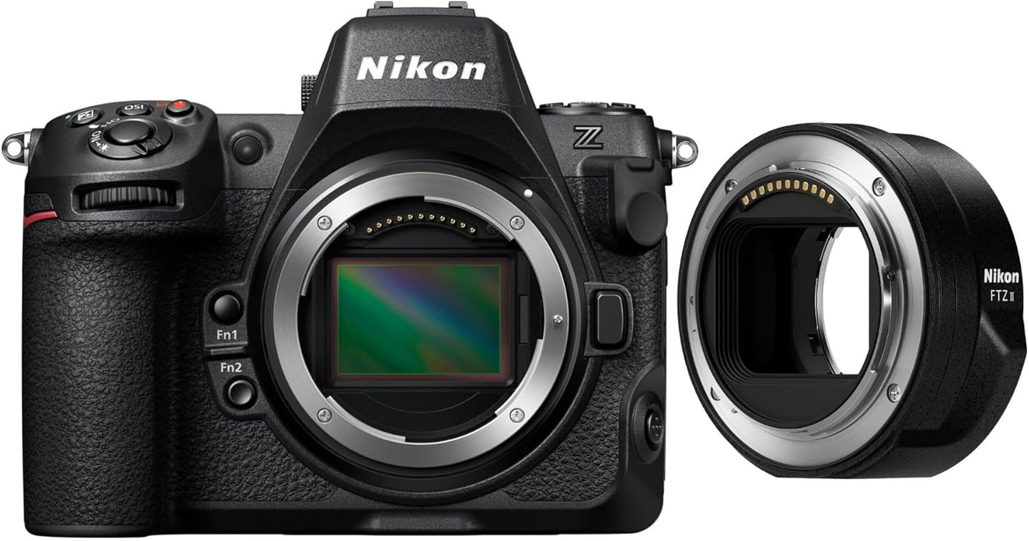 Nikon Z8 Mirrorless Camera Body with Nikon FTZ II Mount Adapter (2 Items)