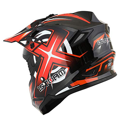 Adult Motocross Helmet Full Face Racing Style Matt Black U258