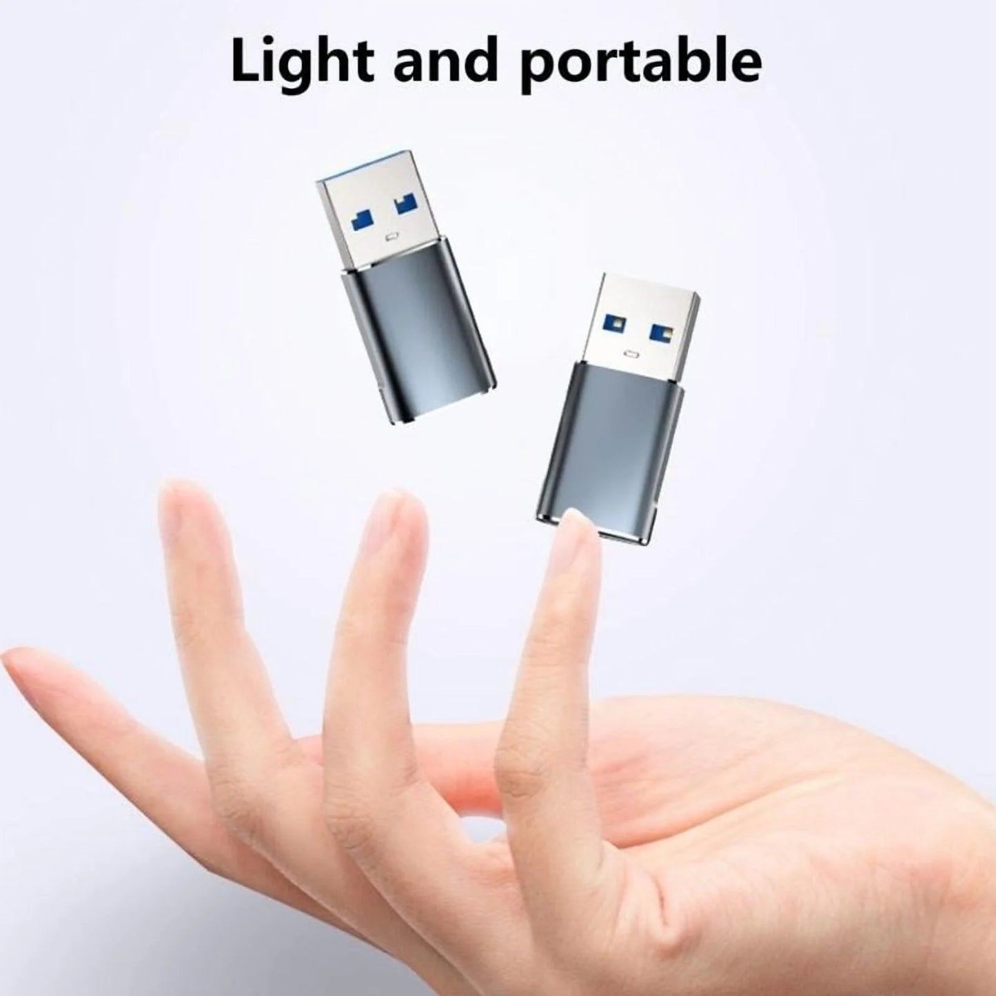 USB-C Female to USB-A Male Adapter for Data Transfer and Charging M83760