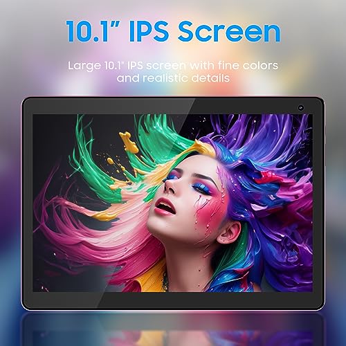 10 inch Android Tablet with 32GB Storage, 6GB RAM, Black Z5138